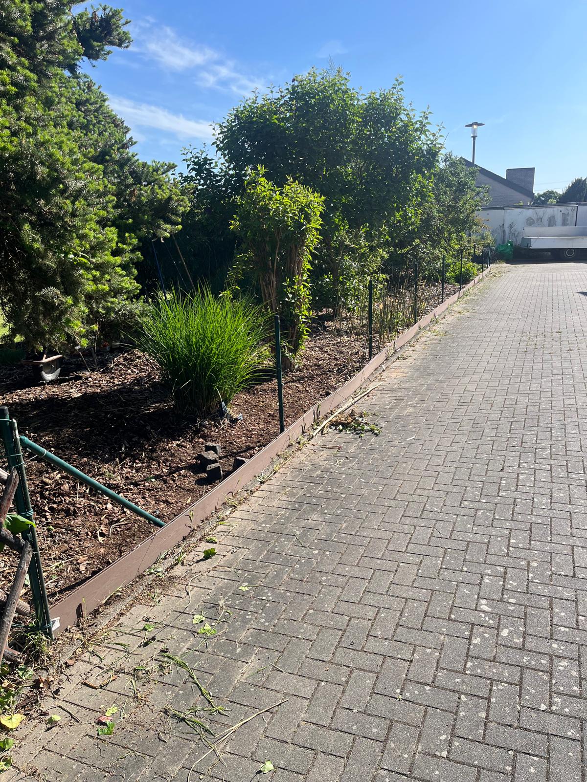 alten Maschendrahtzaun entfert Zaun