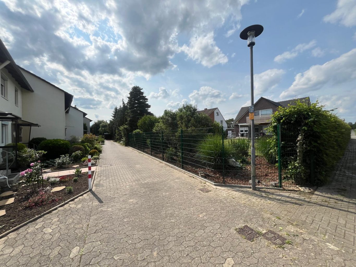 Doppelstabgitterzaun gesetzt Doppelstabgittermatten Zaun